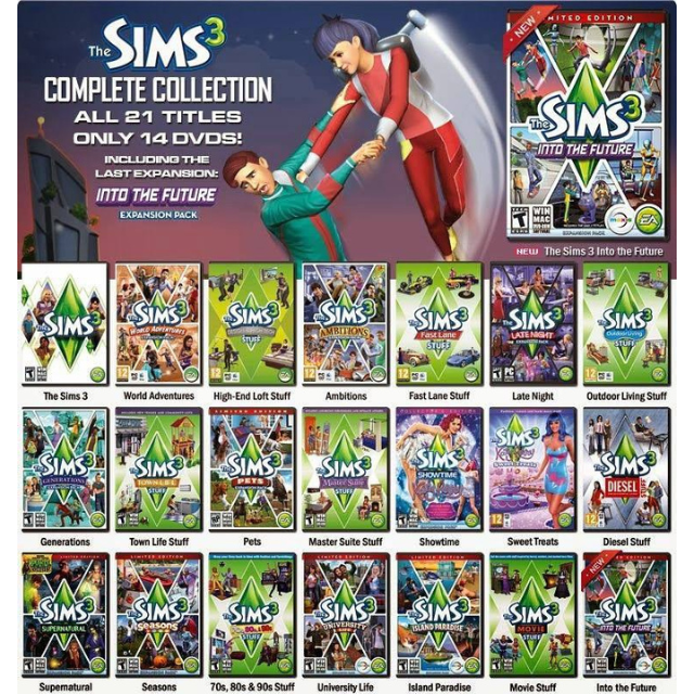 The Sims 3 Complete Collection for windows and Mac