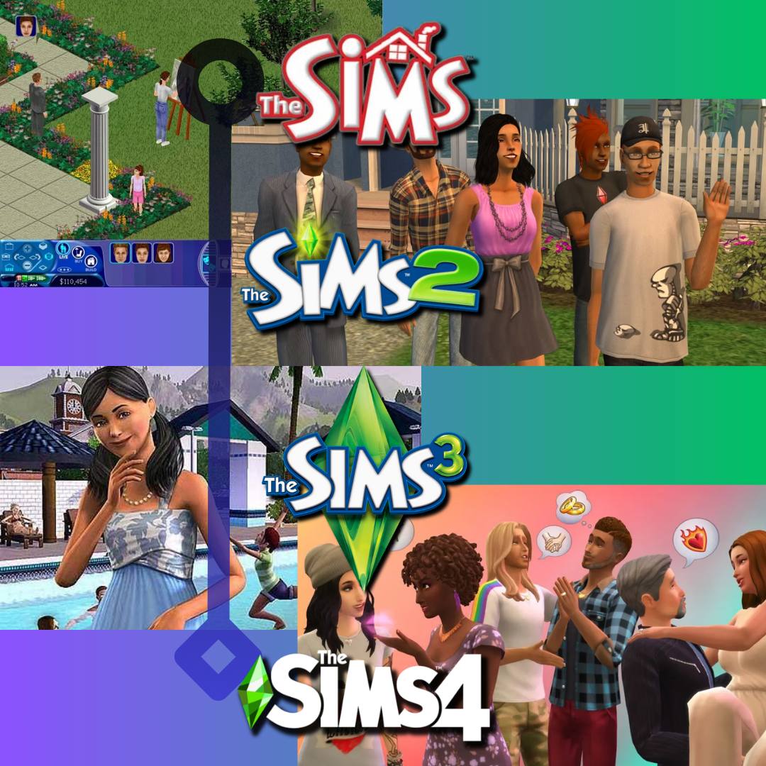 All Sims Games Pack (Sims 1, 2, 3 & 4) with Latest Expansion Packs